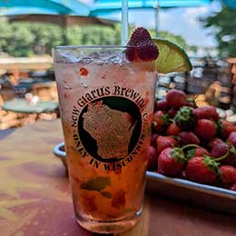 Fruity drink from Ravinia Bay in Lake Delton, WI