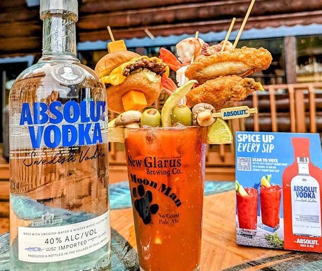Get a great Bloody Mary from Ravinia Bay in Lake Delton, Wisconsin